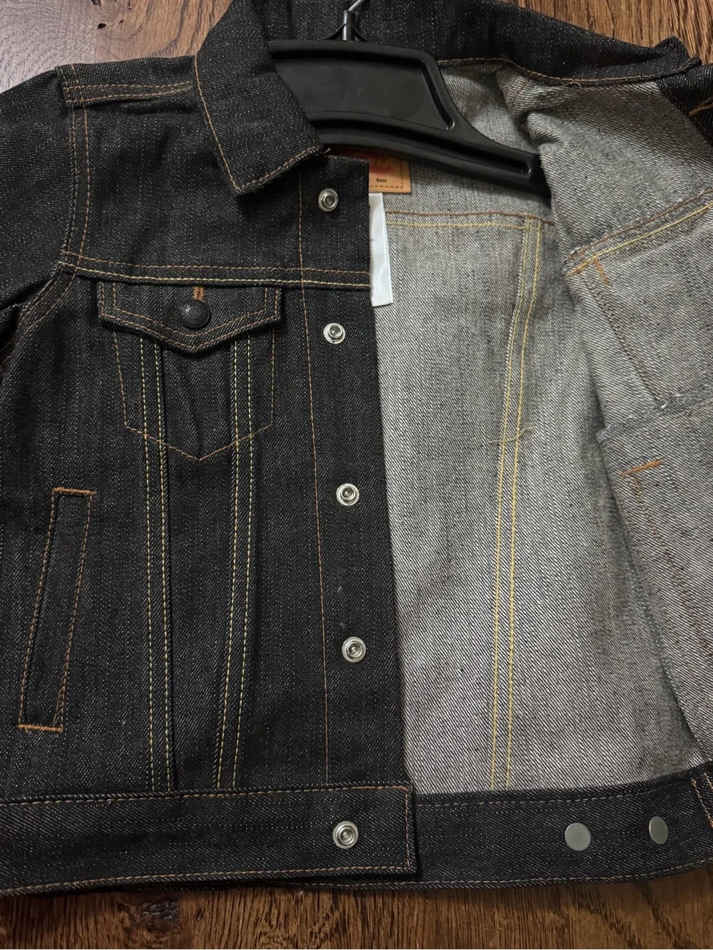 Levi's Kids Black Denim Trucker Jacket